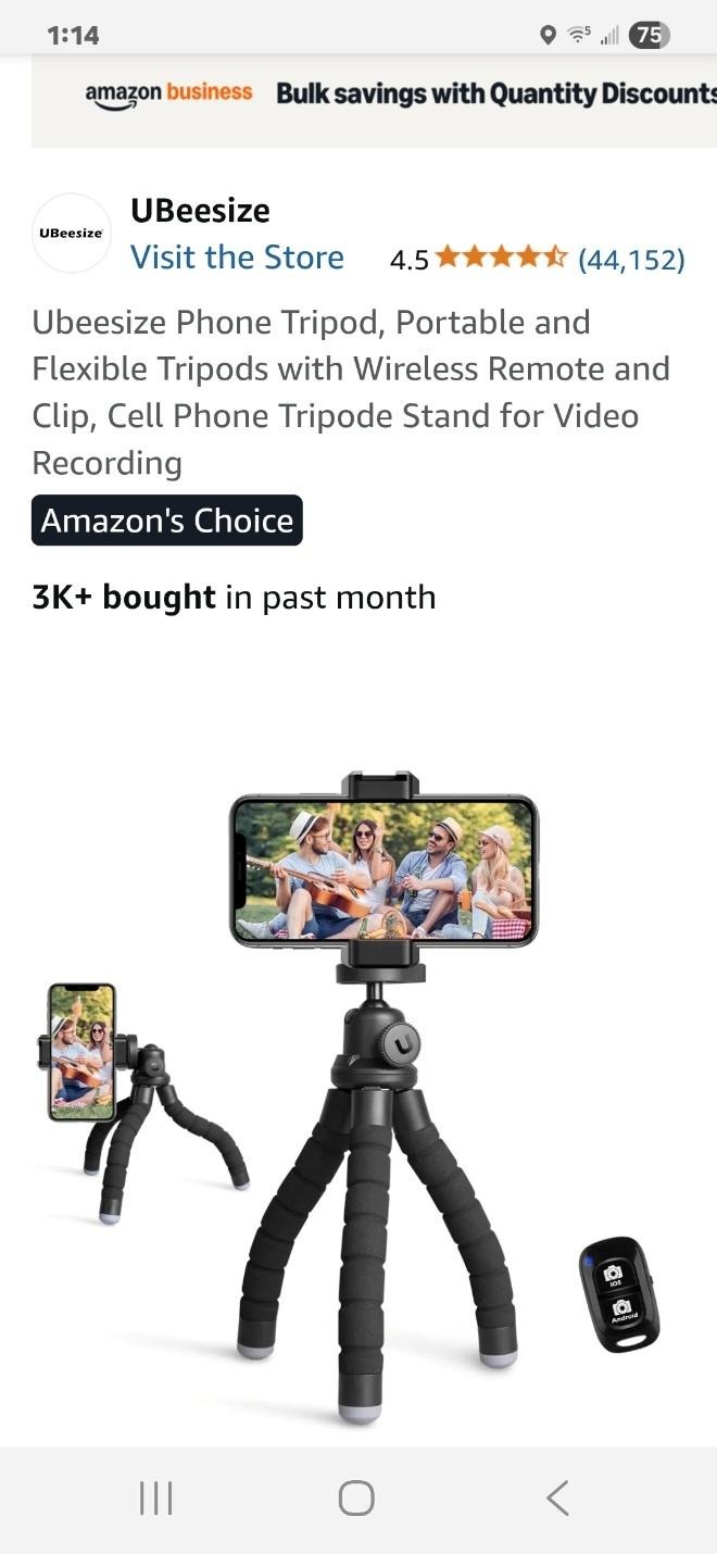 A phone on a tripod

AI-generated content may be incorrect.